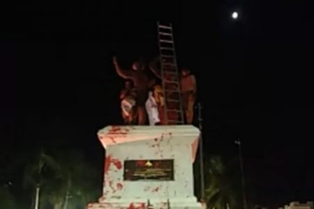 Vandalizan monumento en Paseo de Montejo: ningún detenido