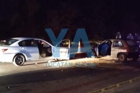 Terrible accidente en la carretera Mérida-Tixkokob