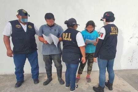 Detienen en Yucatán a una pareja que huyó de tabasco, imputados por la desaparición de un adulto mayor