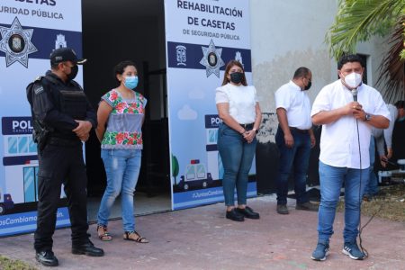 Se ponen en marcha trabajos de rehabilitación de casetas de seguridad pública en Kanasín
