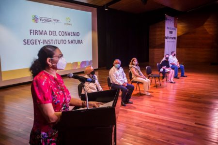 Segey firma convenio con Instituto Natura México, por el desarrollo educativo de Yucatán