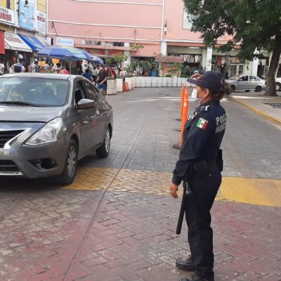 Policía Municipal de Mérida refuerza vigilancia en el Centro Histórico por fin de año