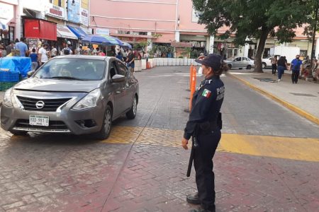 Policía Municipal de Mérida refuerza vigilancia en el Centro Histórico por fin de año