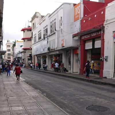 A diferencia de diciembre, calles del Centro Histórico de Mérida lucen con menos gente