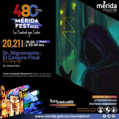 Con arte circense y música cerrarán los festejos por el 480 aniversario de Mérida