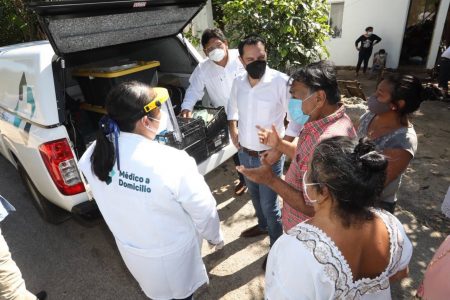 Con el programa “Médico a domicilio”, el Gobierno del Estado continúa preservando y cuidando la salud de los sectores más vulnerables de Yucatán