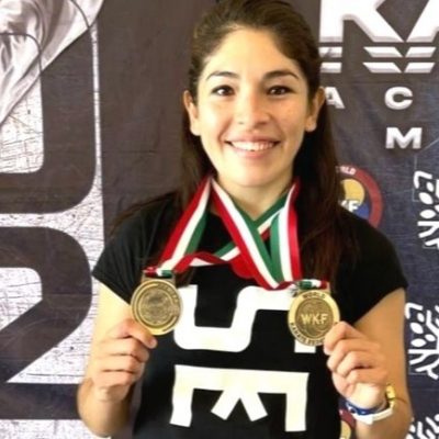 Gran inicio de año de la karateca Lupita Quintal: dos medallas doradas en diferentes categorías
