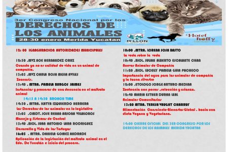 Realizarán congreso sobre bienestar animal en Mérida
