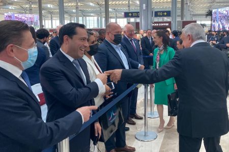 Asiste el Gobernador Mauricio Vila Dosal a la inauguración del Aeropuerto Internacional Felipe Ángeles