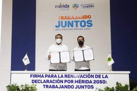 Refrendan el Gobernador Mauricio Vila Dosal y el Alcalde Renán Barrera Concha el compromiso por un Mérida con un mejor futuro para su gente