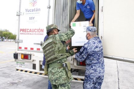 Un nuevo lote con 5,850 dosis de vacunas Pfizer llegaron a Yucatán para la aplicación de primeras de dosis de adolescentes de 12 a 14 años