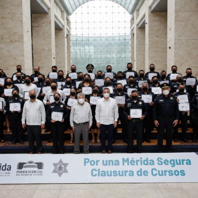 El Ayuntamiento de Mérida fortalece e impulsa la profesionalización de la Policía Municipal