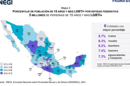 Población LGBTIQPA+ de Yucatán, 151 mil personas: Inegi