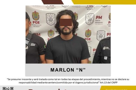 Policía ministerial detiene a Marlon “N” tras cateo en la casa de su abuela en Mérida, Yucatán