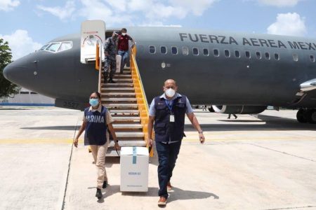Arriba a Yucatán un nuevo lote con 36,000 dosis pediátricas de vacuna contra el Coronavirus para continuar la aplicación en menores de 5 a 11 años