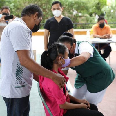 Nueva etapa de vacunación para menores entre 5 y 11 años se realizará, del 8 al 12 de agosto, en 21 municipios de Yucatán
