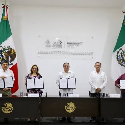 Congreso del Estado y la Universidad Anáhuac Mayab signan convenio de colaboración