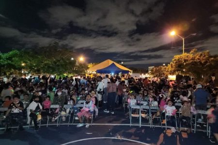 Cerca de 4 mil niñas, niños y jóvenes de Kanasín han disfrutado del programa “Tardes de Feria y Cine en tu Colonia”