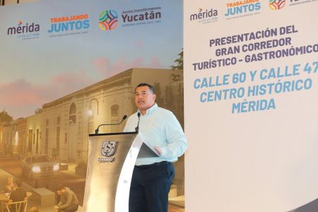 Presentan el Gobernador Mauricio Vila Dosal y el Alcalde Renán Barrera Concha, el Gran Corredor Turístico-Gastronómico