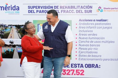 El Alcalde Renán Barrera Concha escucha a las y los ciudadanos con más obras y acciones en el Sur