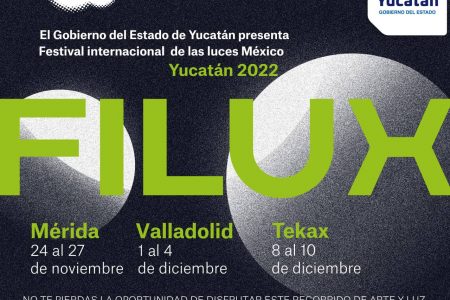 El Festival Internacional de las Luces (Filux) llegará por primera vez al interior del estado para el disfrute de más familias yucatecas