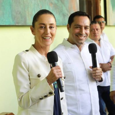 “Es admirable el trabajo en seguridad que se ha hecho en Yucatán”, aseguró Claudia Sheinbaum sobre el trabajo del Gobernador Mauricio Vila Dosal.