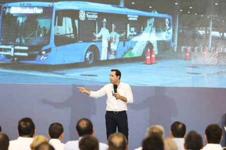 Gobernador Mauricio Vila Dosal sienta bases para continuar con la transformación del transporte público en Yucatán