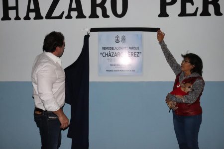 Zacarías Curi entrega otro parque: el “Rafael Cházaro Pérez” el cual incluye área pet friendly