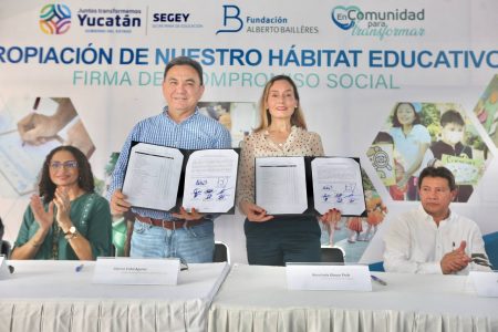 <em>Segey y Fundación Alberto Baillères fortalecen su alianza por la educación en Kanasín</em>
