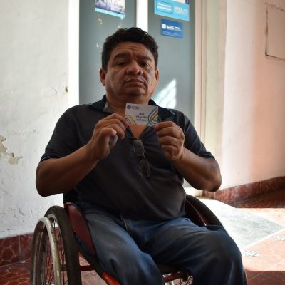 Tarjetas de “Va y ven” para personas con discapacidad, en el Iipedey