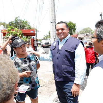 Renán Barrera realiza obras para impulsar el desarrollo equitativo del Municipio
