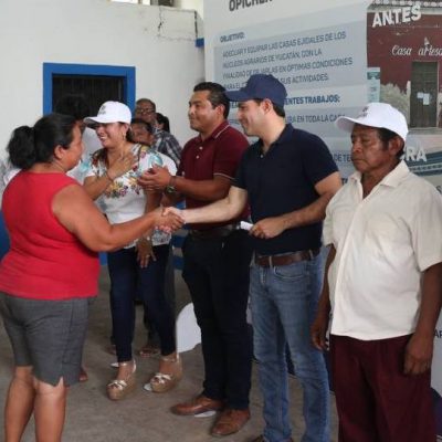 El Gobernador Mauricio Vila Dosal transforma vidas de los habitantes de Opichén con entrega de apoyos