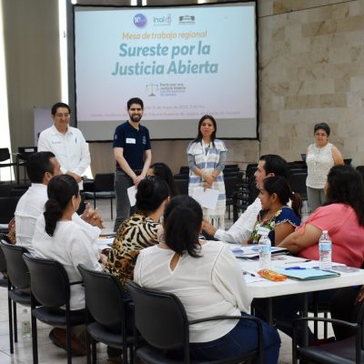 Poder Judicial de Yucatán sede de la Mesa de Trabajo Regional Sur: Por la Justicia Abierta