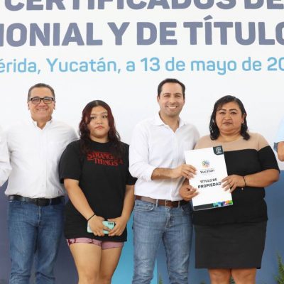 Más familias yucatecas logran la certeza de su patrimonio con el apoyo del Gobernador Mauricio Vila Dosal