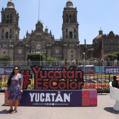 Colores y cultura del estado inundan el Zócalo de la Ciudad de México, con Yucatán Expone