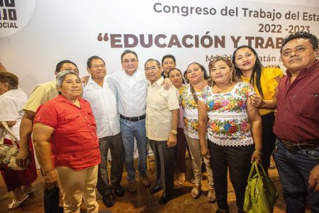 El amigo Libo, en unión y compromiso, con el sindicalismo de Yucatán