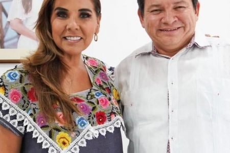“Huacho” Díaz Mena se reúne con la gobernadora de Quintana Roo